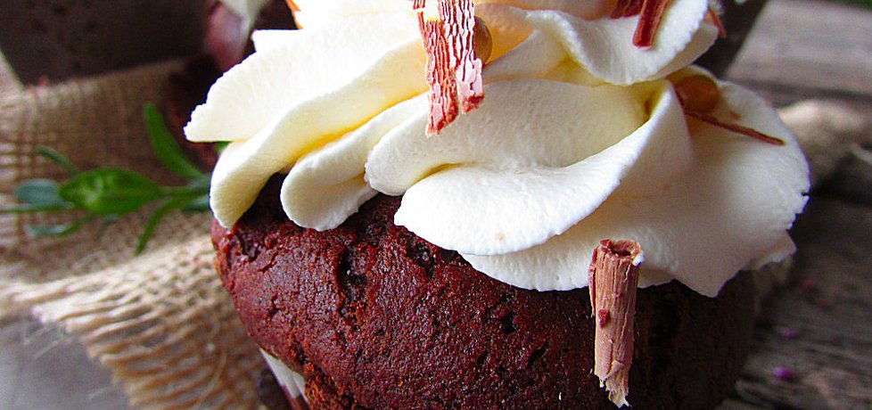 Muffinki czekoladowo kawowe z kremem (autor: anna133 ...