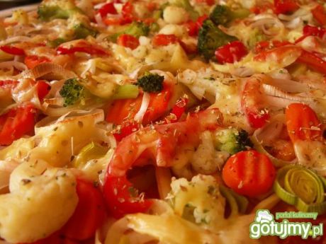 Przepis  pizza warzywna przepis
